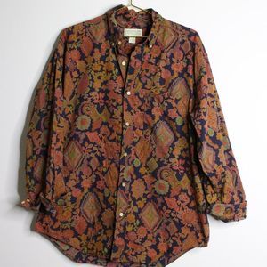 VTG Banana Republic Paisley Button Down